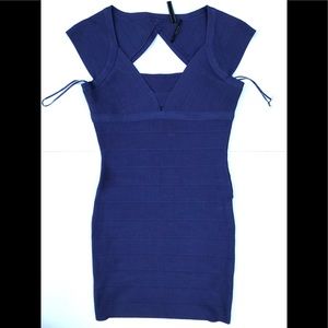 Guess Marciano blue bandeau dress small s